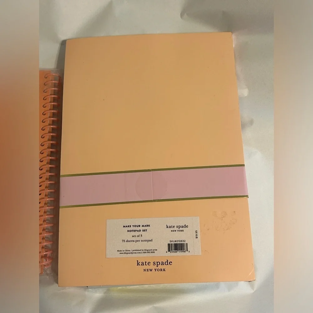 Kate spade note book and notepad set! ♠️bundle